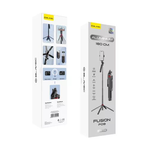 Blavec Selfie Bot Aluminium Fusion P09 tripod + távirányító 1,8 m�-5900217445210 1 kép