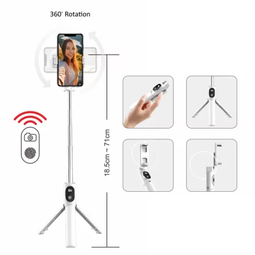 Blavec Selfie Bot Coco P02 tripod + távirányító 0,7 méter (SSCP02-5900217445296 3 kép