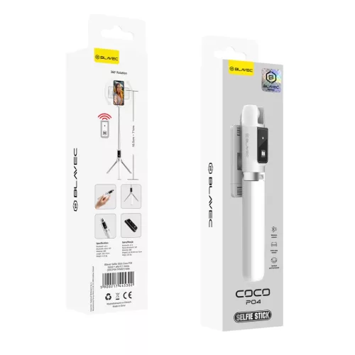 Blavec Selfie Stick Coco P04 tripod + távirányító 0,7 méter (SSCP-5900217445302 1 kép
