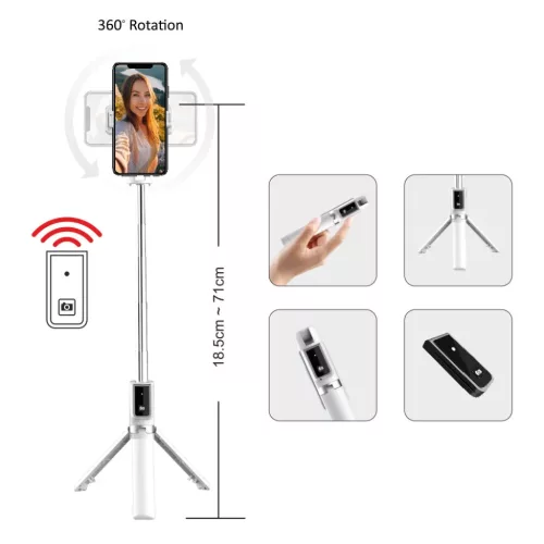 Blavec Selfie Stick Coco P04 tripod + távirányító 0,7 méter (SSCP-5900217445302 3 kép