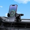 Borofone BH222 Vezeték nélküli töltéses autós telefontartó, fek-6941991119019 6 kép