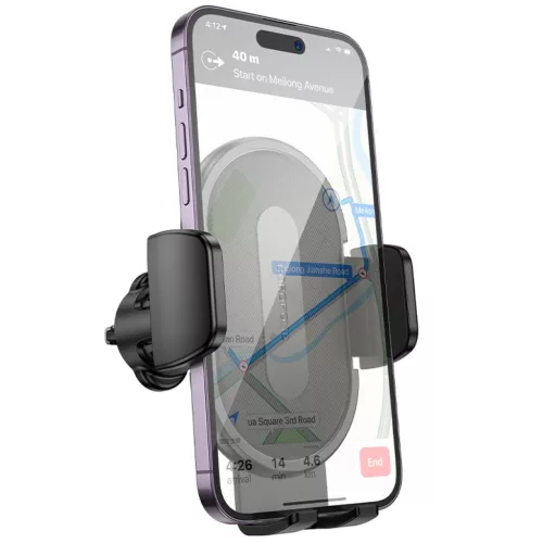 Borofone autós telefontartó BH133 Rio szellőzőre fekete-6941991120664 5 kép