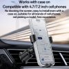 Yesido Gravity autós telefontartó C247 szellőzőre fekete-6942314405246 4 kép