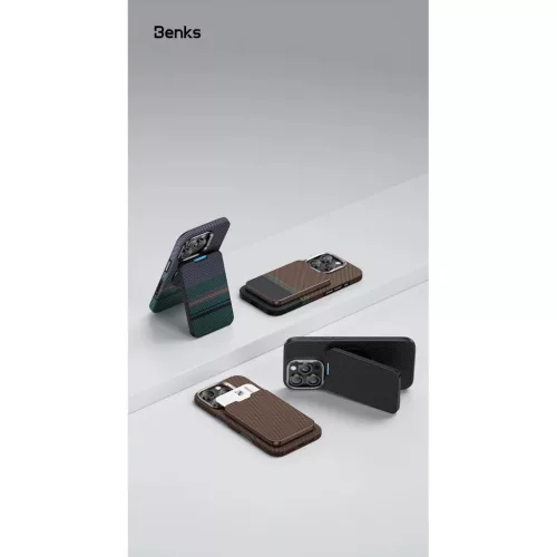 Benks Wallet Magnetic ArmorGo Kevlar Stand 600D-6948005910457 8 kép