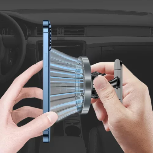 Blavec Car mágneses autós telefontartó BH-16B Carbon mágneses Mags-5900217480044 4 kép