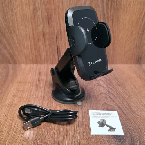 Blavec autós tartó BHC-03 15W-os indukciós töltéssel szélvédőr-5900217497080 7 kép