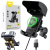 Blavec BVC-01 Velo kerékpáros/motoros mobiltelefon tartó indukciós töltéssel és rázkódás csillapítással (BVC01-ICSAHB) fekete