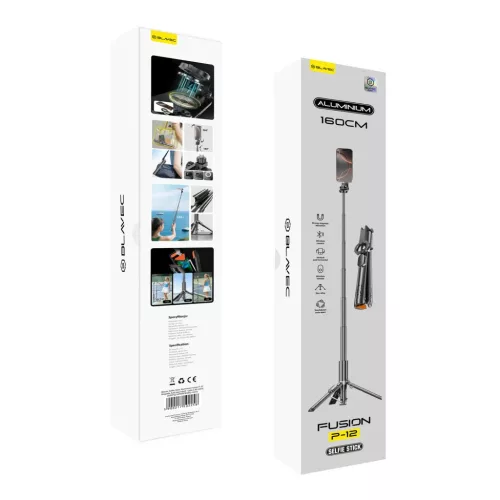 Blavec Selfie Bot Aluminium Fusion P-12 Magsafe Auto pop tripod + táv-5900217502258 9 kép