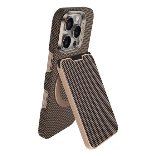 Benks Wallet Magnetic ArmorGo Kevlar Stand Gold tok-6948005964801 3 kép