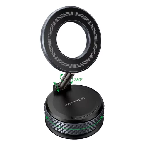 Borofone autós tartó BH144 Custodio vákuumos tapadókorongos mágne-6941991127656 4 kép