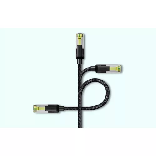 Ugreen NW150 Cat 7 F/FTP Braid Ethernet RJ45 kábel 2m (fekete)-6957303884230 6 kép