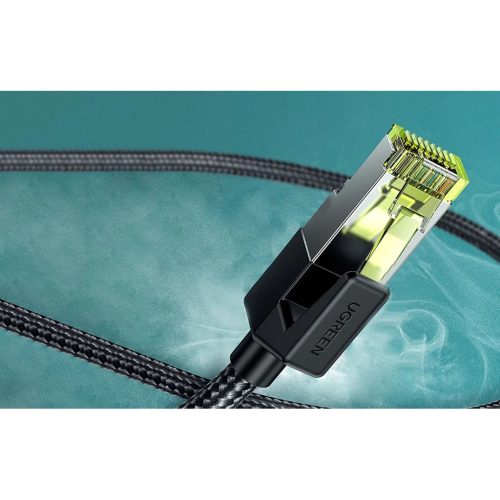 Ugreen NW150 Cat 7 F/FTP Braid Ethernet RJ45 kábel 0.5m (fekete)-6957303884209 2 kép