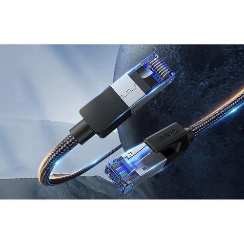 Ugreen NW153 Cat 8 F / FTP Braid Ethernet RJ45 kábel 1,5 m (fekete)-6957303884308 2 kép