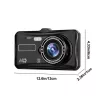 Car Dash Cam DVR-03 4,0 inches + hátsó kamera-5900217976738 7 kép