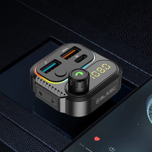 Blavec FM Transmitter Flash TR-01 MP3, Bluetooth - 2xUSB + Type C - PD-5900217445241 5 kép