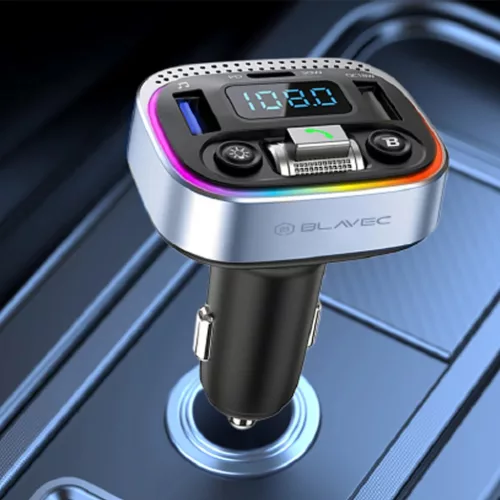 Blavec FM Transmitter Flash TR-04 MP3, Bluetooth - 2xUSB + Type C - QC-5900217445272 3 kép