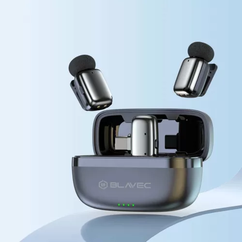 Blavec Lavalier Mikrofonok x 2 MK-03 ClipGo Type C (LMMK03-S) ezüst v-5900217495505 3 kép