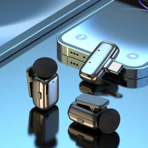 Blavec Lavalier Mikrofonok x 2 MK-03 ClipGo Type C (LMMK03-S) ezüst v-5900217495505 7 kép