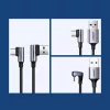 Ugreen USB - USB Type C döntött végű QC3.0 3A 0,5 m kábel szürke-6957303828555 5 kép