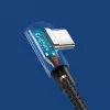 Ugreen USB - USB Type C döntött végű QC3.0 3A 0,5 m kábel szürke-6957303828555 6 kép