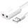Ugreen USB 2.0 - 3.5mm mini jack külső hangkártya, adapter fehér (US205 30143)