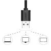 Ugreen USB 2.0 - 3.5mm mini jack külső hangkártya, adapter fehér (-6957303831432 3 kép
