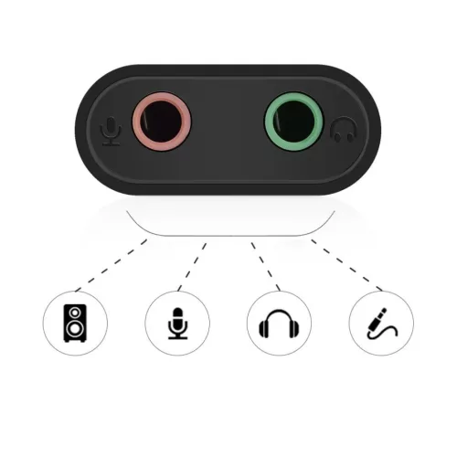Ugreen USB 2.0 - 3.5mm mini jack külső hangkártya, adapter fehér (-6957303831432 6 kép