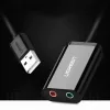 Ugreen USB 2.0 - 3.5mm mini jack külső hangkártya, adapter fehér (-6957303831432 7 kép
