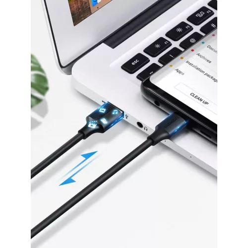 Ugreen USB - USB Type-C kábel 480Mbps 3A kábel 1m fehér (US287 6012-6957303861217 5 kép