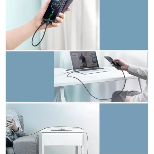 Ugreen USB - USB Type-C kábel 480Mbps 3A kábel 1m fehér (US287 6012-6957303861217 8 kép