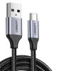 Ugreen USB-USB-C QC3.0 kábel 0.25 m (fekete)-6957303861248 3 kép