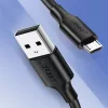 Ugreen USB - micro USB adat és töltő kábel 2.4A 480Mbps 1.5m feket-6957303861378 3 kép
