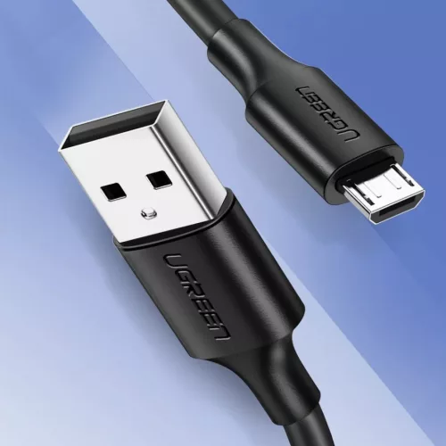 Ugreen USB - micro USB adat és töltő kábel 2.4A 480Mbps 1.5m feket-6957303861378 3 kép