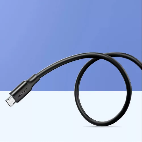 Ugreen USB - micro USB adat és töltő kábel 2.4A 480Mbps 1.5m feket-6957303861378 9 kép