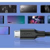 Ugreen USB - micro USB adat és töltő kábel 2.4A 480Mbps 1.5m feket-6957303861378 10 kép