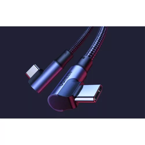Ugreen Elbow Nylon harisnyázott USB Type C - USB Type C kábel dönt�-6957303876969 3 kép