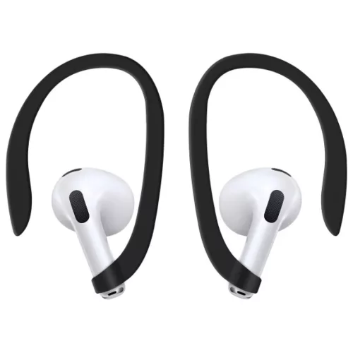 Uniq Nexo AirPods 4 + Ear Hooks szilikon tok - fekete-8886463691342 6 kép