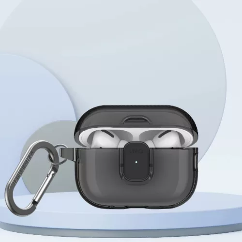 Uniq Glase Pro tok AirPods Pro 2-hez - Fekete-8886463693612 6 kép