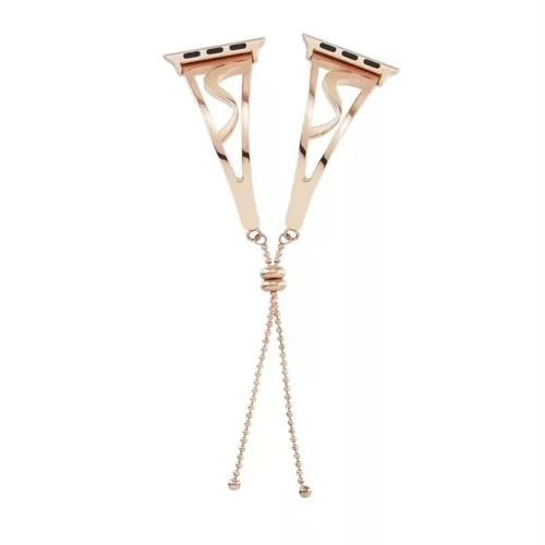 Apple Watch 3/4/5/6/7/8/SE (38/40/41mm) karkötő formájú V2 fém ó- 3 kép