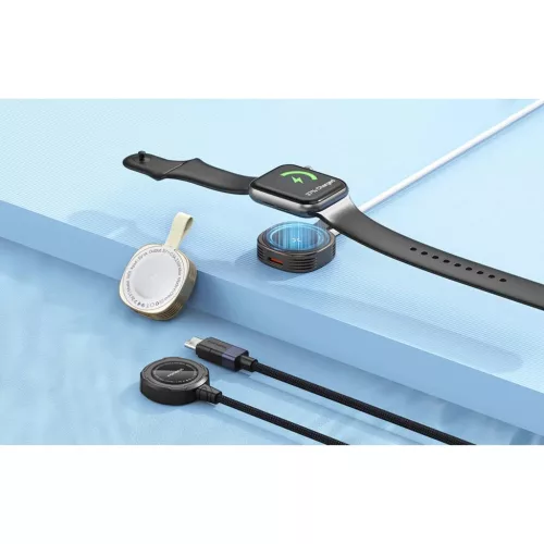Vezeték nélküli töltő Apple Watch-hoz 2,5W, 1m (fekete)-6970462513612 3 kép