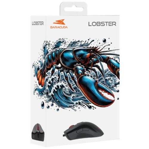MOU Baracuda BGM-081B LOBSTER Vezetékes gamer egér - Fekete-3858894506538 6 kép