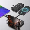 Wozinsky W11-B 10000mAh 10W Powerbank beépített kábelekkel és zseb-5907769388095 2 kép