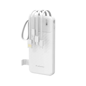 Wozinsky W11-W 10000mAh 10W Powerbank beépített kábelekkel és zseb-5907769388088 1 kép