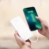 Wozinsky W11-W 10000mAh 10W Powerbank beépített kábelekkel és zseb-5907769388088 3 kép