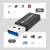Wozinsky WAAC-01 USB-A - USB-C OTG Adapter - Fekete-5907769378980 5 kép