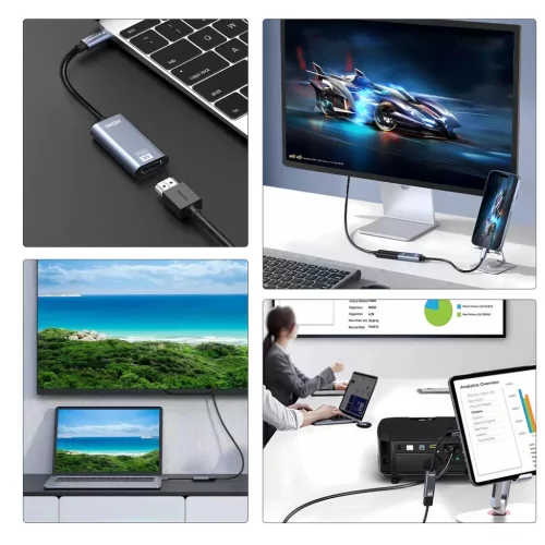 Wozinsky WACH-01 USB-C - HDMI 4K 60Hz Adapter - Fekete-5907769378904 5 kép