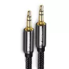 Wozinsky univerzális mini jack kábel 2x AUX kábel 1.5 m fekete-5907769307454 2 kép
