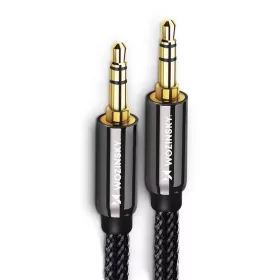Wozinsky univerzális mini jack kábel 2x AUX kábel 1.5 m fekete-5907769307454 2 kép