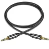 Wozinsky univerzális mini jack kábel 2x AUX kábel 1.5 m fekete-5907769307454 4 kép