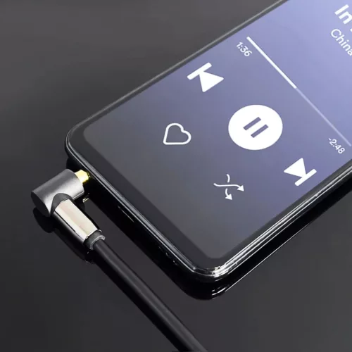 Wozinsky derékszögű AUX kábel (férfi-férfi) mini jack kábel 1.5-5907769307423 6 kép